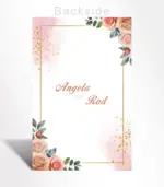 Blush Rose Gold Wedding Invitation - Image 4