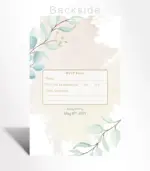 Sage Watercolor Wedding Invitation - Image 3