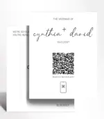 Scripted Vow QR Welcome Sign - Image 3