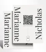 Monogram Edge QR Welcome Sign - Image 3
