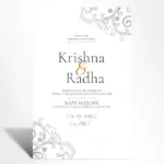 Elegant Scrollwork Wedding Invitation