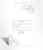 Elegant Scrollwork Wedding Invitation - Image 3