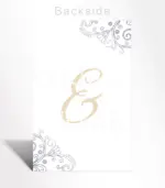 Elegant Scrollwork Wedding Invitation - Image 4