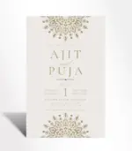 Timeless Gold Floral Wedding Invitation