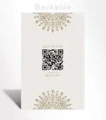 Timeless Gold Floral Wedding Invitation - Image 2
