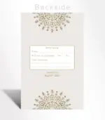 Timeless Gold Floral Wedding Invitation - Image 3