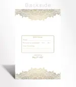 Elegant Gold Mandala Wedding Invitation - Image 3