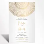 Golden Heritage Wedding Invitation