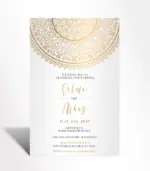 Golden Heritage Wedding Invitation