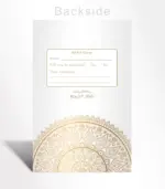 Golden Heritage Wedding Invitation - Image 3