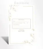 Golden Willow Wedding Invitation - Image 3