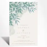 Sage Garden Wedding Invitation