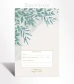 Sage Garden Wedding Invitation - Image 3