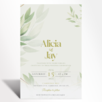 Olive Whisper Wedding Invitation