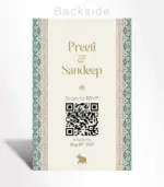 Heritage Teal Wedding Invitation - Image 2