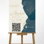 Sapphire Vow QR Welcome Sign