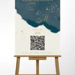 Midnight Vow QR Welcome Sign