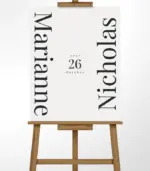 Monogram Edge QR Welcome Sign - Image 2
