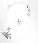 Mint Green Floral Wedding Invitation - Image 4