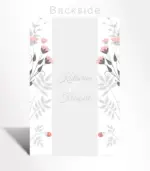 Coral and Grey Floral Wedding Invitation - Image 4