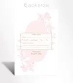 Blush Pink Floral Wedding Invitation - Image 3