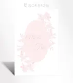 Blush Pink Floral Wedding Invitation - Image 4