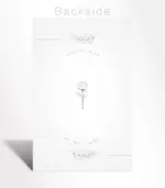 Minimalist Black and White Rose Wedding Invitation - Image 4